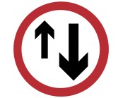 Priority To Oncoming Traffic Plate 750mm